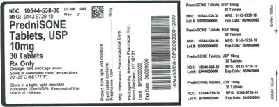 Label (Label Prednisone Tabs 10mg Bpi(10544 538 30) Westward(0143 9739 10) Rev2)